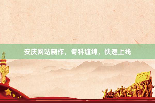 安庆网站制作，专科缠绵，快速上线